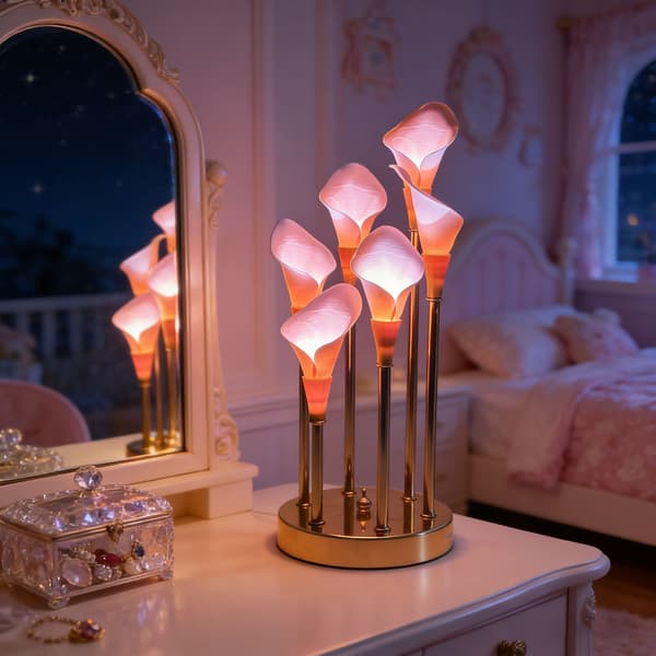 Flower Night Light Unique Brightness Adjustable for Party Wedding Girlfriend