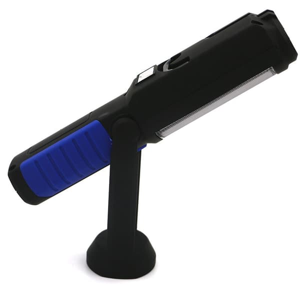 COB Bærbar USB Genopladelig Natlampe LED Campinglampe med Indbygget Batteri Magnetisk Ophæng, Blå
