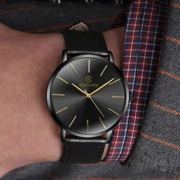 Herr ultratunn affärskvarts klocka A