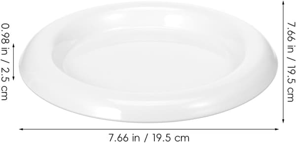 Vit keramisk fruktsalladsfrukostbricka - Vit