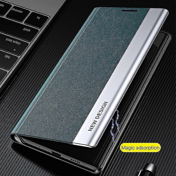 For Samsung Galaxy A34 5g Electroplated PU Leather Phone Case with Stand
