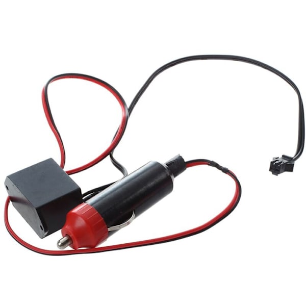 LED Fleksibel EL Neon Gløderør Lampe DC 12V Inverter for Bil, 2M Rød