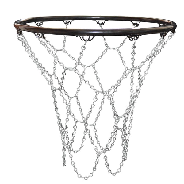 Stålkedja basketnät Heavy Duty Basketball Ersättningskedja nät Standard galvaniserat stålkedja Basketnät Rostsäkert