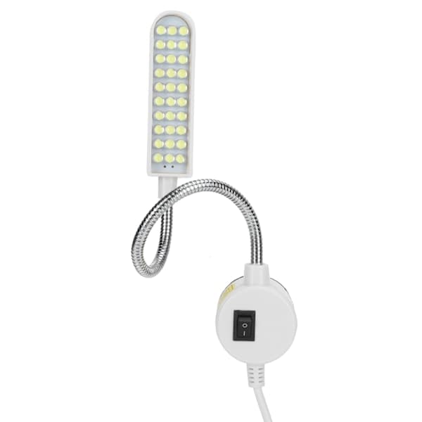 Sewing LED Sewing Machine Light 30 Beads Gooseneck Work Lamp with Magnetic Base EU Plug AC110‑250V