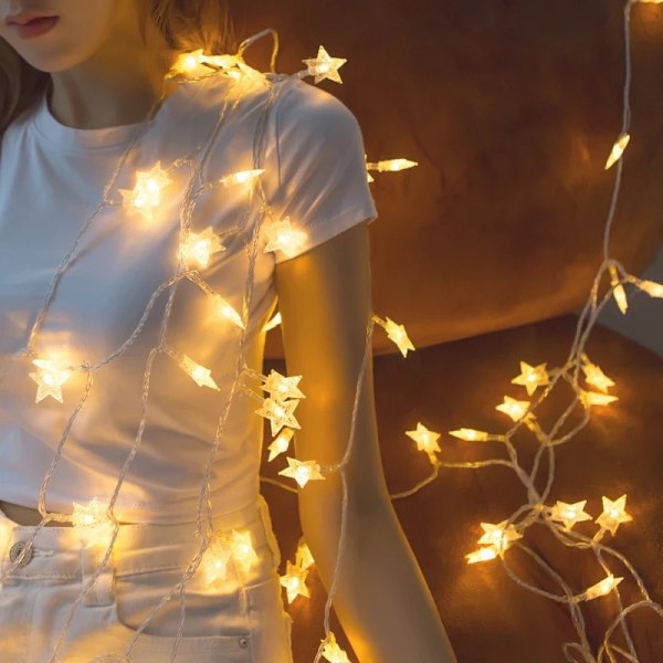 Lampe 1,5m 10 LED lyskæde julelys fe dekorative lamper Helt ny