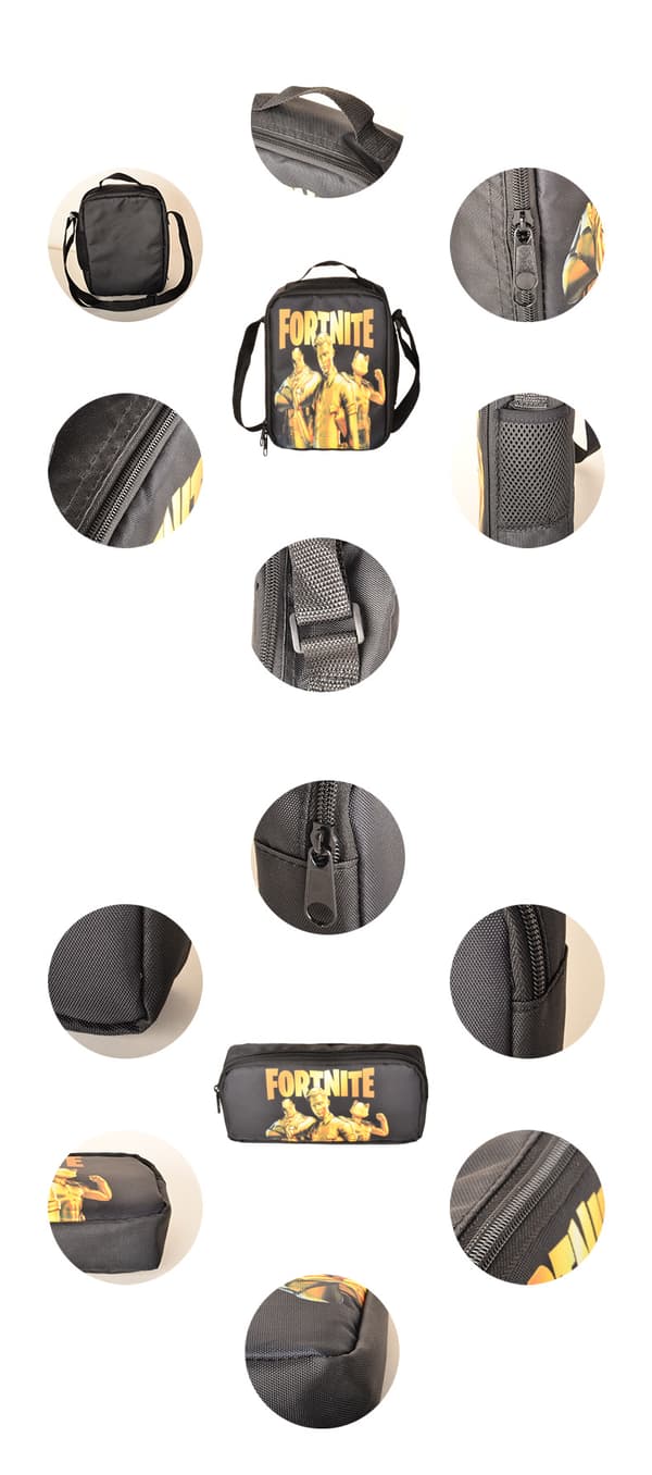 3-delat Set Axelväska Polyester Bekväm Ryggsäck-G