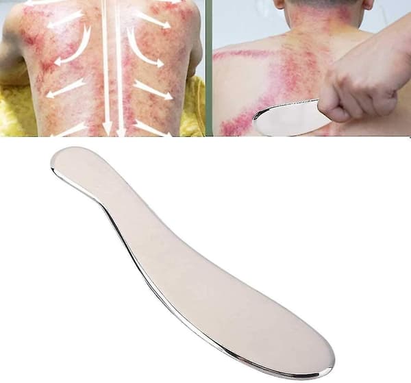 Gua Sha Tool - Stainless Steel Acupuncture Massage Scraping Tool