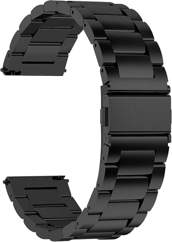 Rem til Samsung Garmin, 22 mm urrem til kvinder og mænd i rustfrit stål