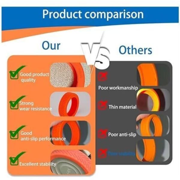 Rubber Protective Cover for Suitcase Wheels, Silent, Trolley Box with Rollers, Silicone Replacement Protective Cover, Universal Wheel Cover