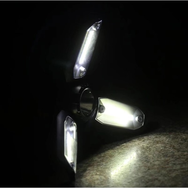 Portabel Lykta LED Campinglampa, Uppladdningsbar Bärbar Nödljus COB Hästlampa, Camping Utomhus Tältlampa, Röd