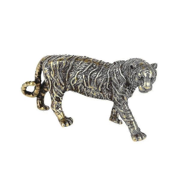 Massive Brass Large Tiger Figurines Ornament Model Statue Home Decor