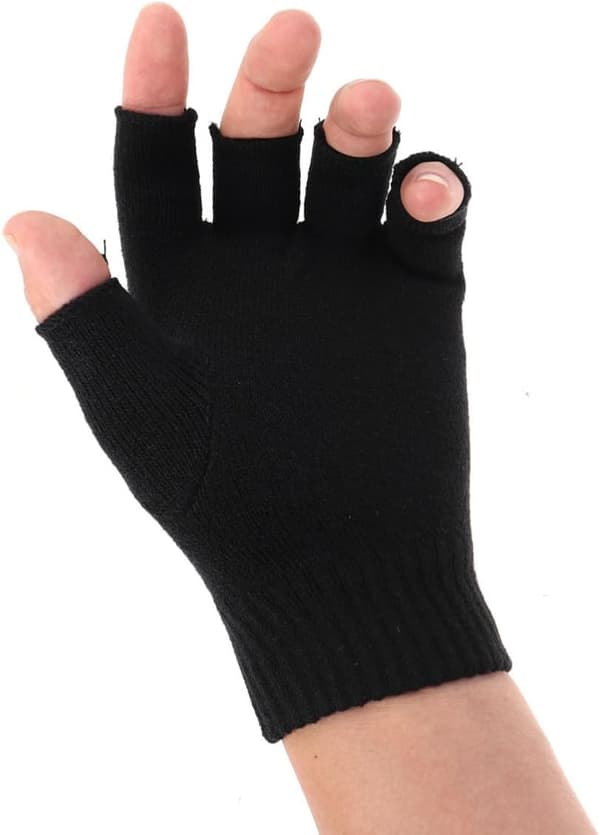 Halloween sæson finger skelet strikhandsker kranieknogle halv