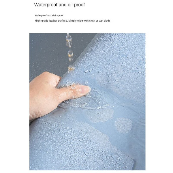 Desk Pad - Double-Sided Multifunctional Desk Mat, Smooth Surface Mouse Pad, Grey Waterproof Desk Mat