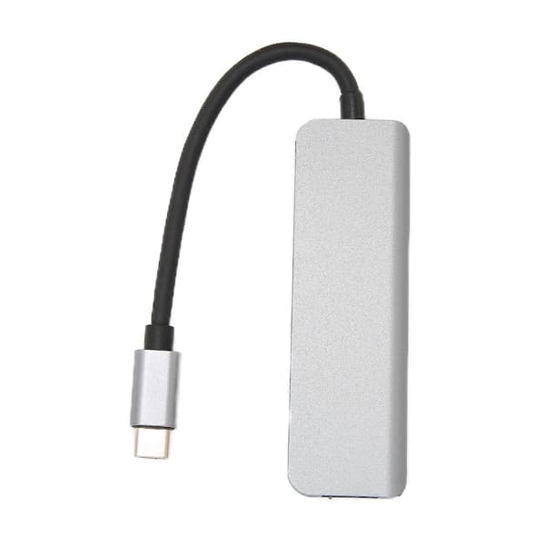 Ekspansjonsdokk Multifunksjonell Mini Aluminiumlegering 4 I 1 Multi Splitter Dokkingstasjon for Bærbare Datamaskiner