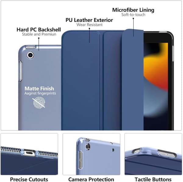 iPad 9th Generation Case (2021) / iPad 8th Generation Case (2020) / iPad 7th Generation Case (2019), iPad 10.2 \" Case - Blue