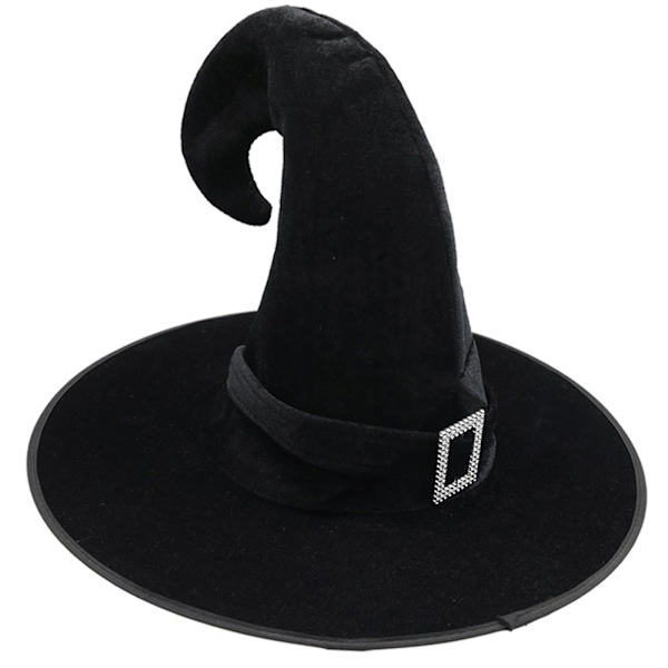 Häxhatt Halloween Påskfest Häxhatt Maskeradfest Trollkarlhatt Rekvisita Hatt Svart