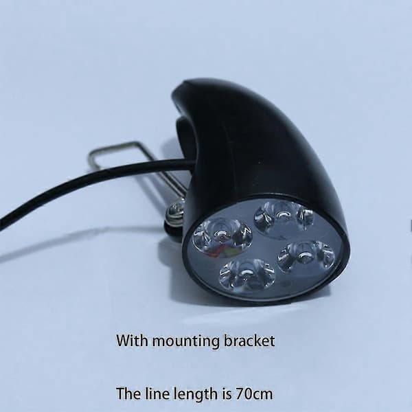 36v 48v Ebike Light Scooter Lamp Electric Bicycle 4 Led Front Headlight Ultra-bright Spotlight