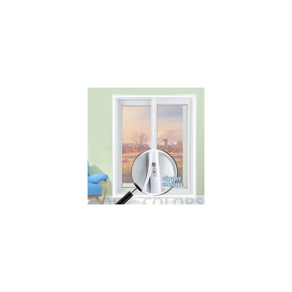 Custom-made Cat Safety Net for Windows, Mesh Window Guard for Cats, Insect Screen with Self-adhesive, Zipper