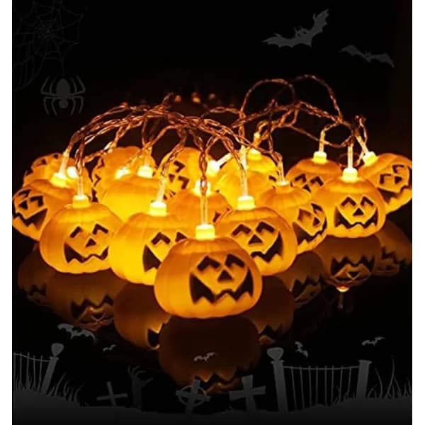 Pumpkin Lights, LED String Lights, Pumpkin LED String Lights, Decoration Lights String Lights 10 LED