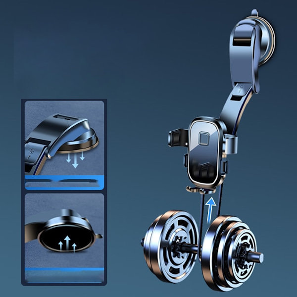 Mobiltelefonholder for bil, universell, dedikert for navigasjon