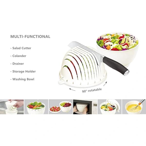 {xj}Easy Fruit and Vegetable Salad Slicer, Multifunctional Kitchen Set DXGHC
