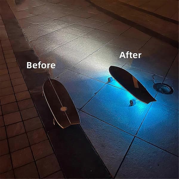LED-lys til natkørsel på løbehjul, tilbehør til skateboardudstyr