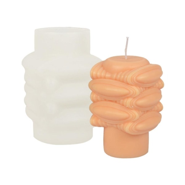 DIY lysform, cylindrisk lysform, cylindrisk geometrisk silikone lysform
