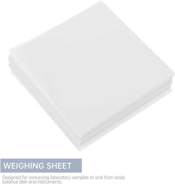 500 Sheets Weighing Paper Non-stick Smooth Surface Lab Supplies White Paper