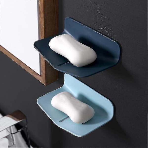 Rubber Soap Dish No Drilling Self-Draining Soap Dish for Bathroom Soap Saver