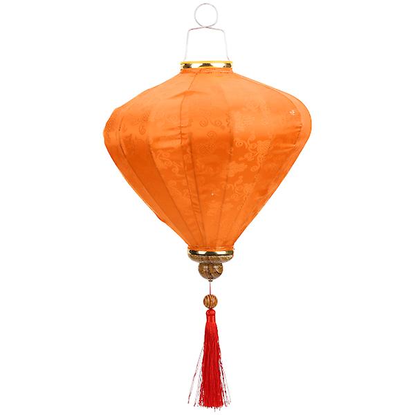 Vietnamesisk Lykta Vietnam Tyg Lykta Bröllop Trädgårdsfest Yard Traditionell DekorationOrange65x3 Orange 65x35cm