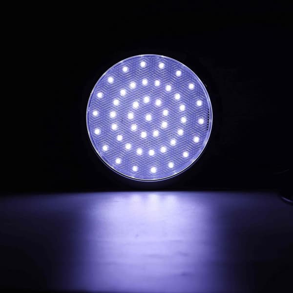 2 stk 12V LED Taklampe med På/Av-knapp for Bobil/Campingvogn/Tilhenger/Båt, Overflatemontering