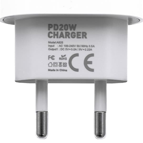 2-pak - Oplader til iPhone - Hurtigoplader - Adapter + Kabel 20W Hvid one size 2-pak iPhone 2-pak iPhone 2-Pack iPhone