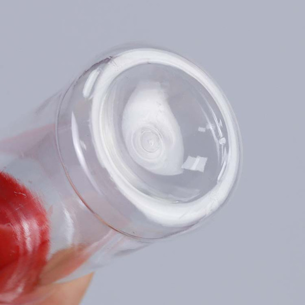 2-pack 100 ml Plastkryddburkar med Svart Lock - Perfekt för Förvaring av Kryddor, Örter och Pulver, En Storlek