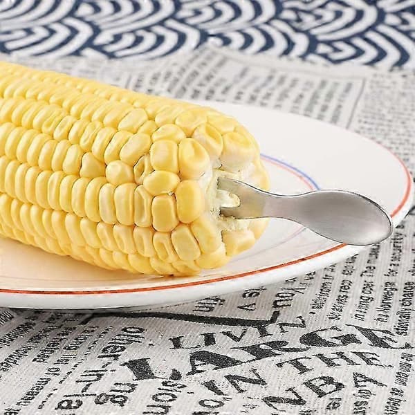 Maiskolbeholdere Sett med 21 Rustfrie Maiskolbespyd for Grilling Maiskolbeholdere Hjemmelaging Gaffel