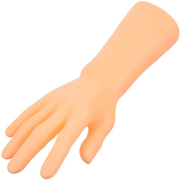 1 kpl Vinyyli Simuloitu Mieskäden Malli Käden Muoto Renkaan Teli Pidike Käden Mannekiini Teli Kellon Renkaan Näyttö Skin color Length 30cm