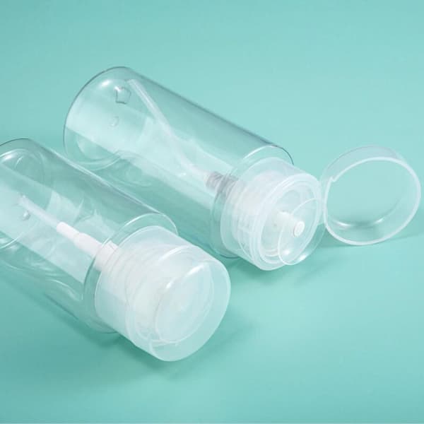 200 ml tomme pumpeflasker. Pumpedispenser til babyvandskifte. Transparent vakuumpumpe til makeupfjerner og rensemiddel