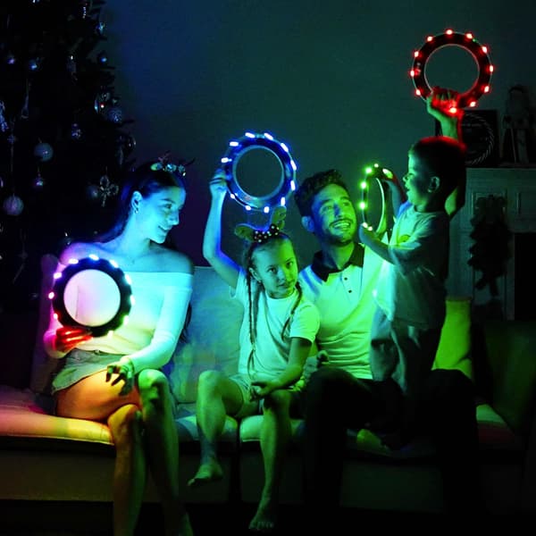 Flying Ring - 16 Million Colors RGB or 12 LEDs, Super Bright, Lost Mode, Automatic Lighting, Safe & Soft