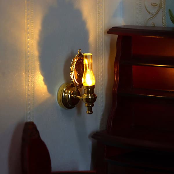 Dukkehus Mini Væglampe LED-lampe Væglampe Skrivebordslampe