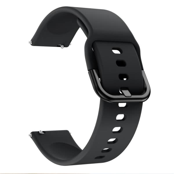 Silikone armbånd Fitbit Versa/Versa 2 - Sort Sort Sort