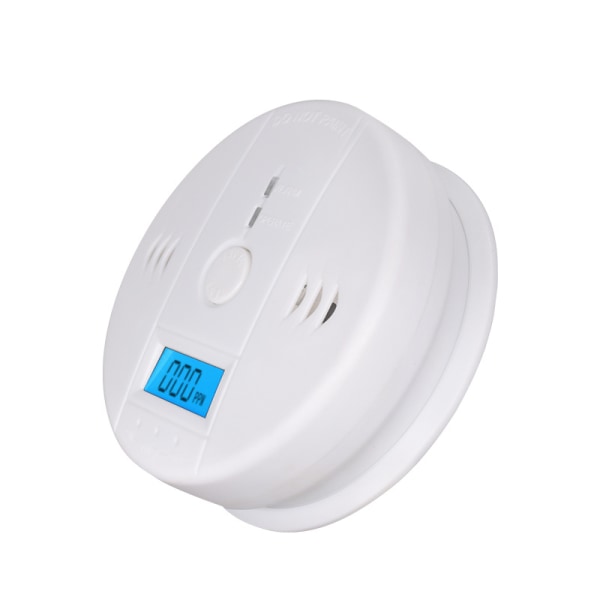 Kuliltedetektor, CO-alarmdetektor med digitalt display og lydalarm til hjemmet