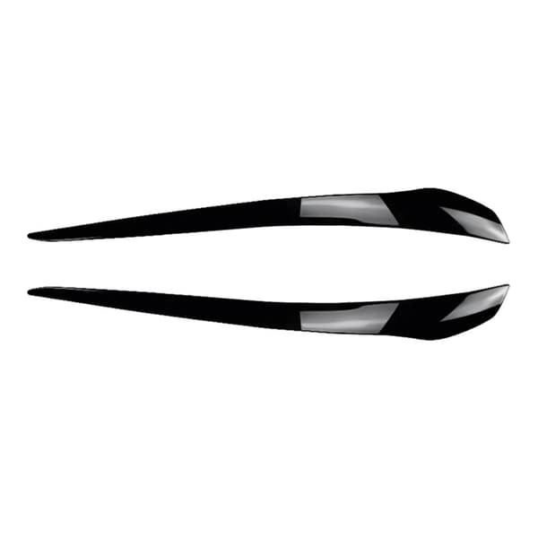 Bilsvart blank frontlys øyenbryn klistremerke deksel trim for E92 E93 2010-2012 tilbehør