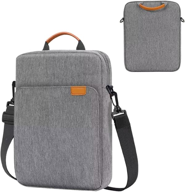 Tablet Case with Shoulder Strap, 2-in-1 Tablet Shoulder Bag, Shockproof Tablet Bag, 13-inch Tablet Case with Handle, Tablet Bag[DB] grey grey