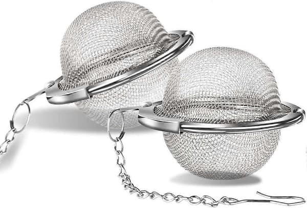 Tesil - Tesil i rostfritt stål av livsmedelskvalitet (2-pack, 7 cm)