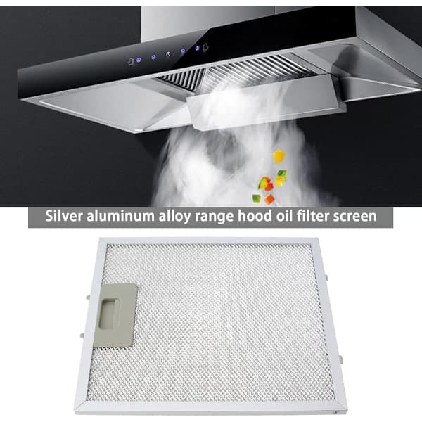 2-delt fedtfilter i aluminiumnet til emhætte 260 x 230 mm, køkkenventilationsfilter