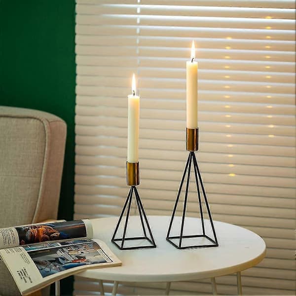 Candlestick Candlestick Candlestick Set Of 2, Decorative Metal Candlesticks