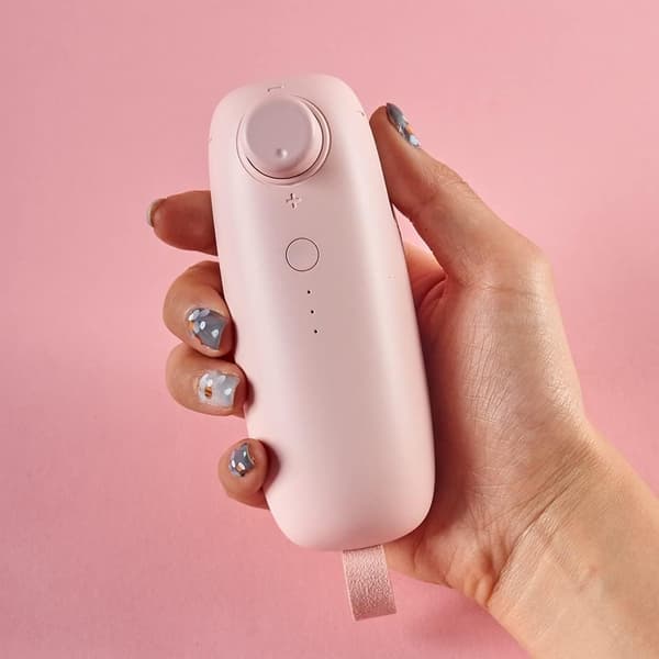 1 stk. lyserød minilukker, USB-genopladelig termisk vakuumforsegler 2 i 1
