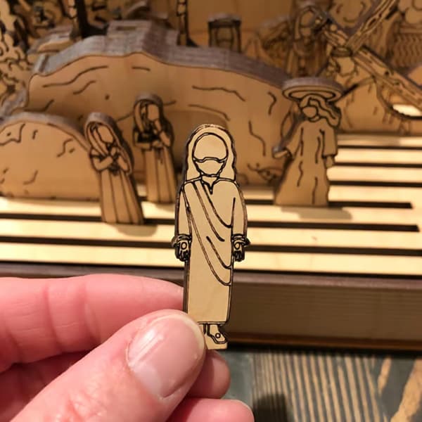 Easter Resurrection Scene Decor, DIY Holy Week Keepsake Gift, Handmade Family Home Decor