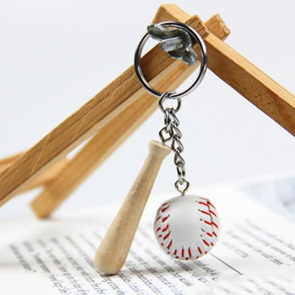 10 st Baseboll Nyckelring Litet Fladdermus- och Bollset Sport Souvenirpresent