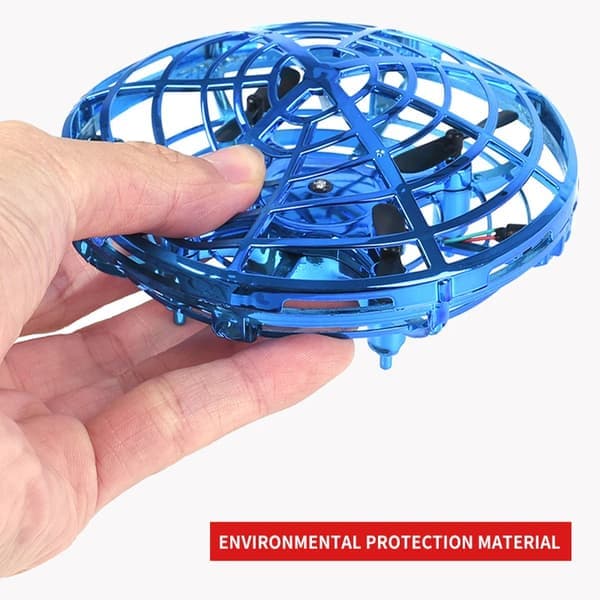 Mini UFO RC Drone – Infrarød Håndsensor Induksjonshelikopterleke for Barn – Blå