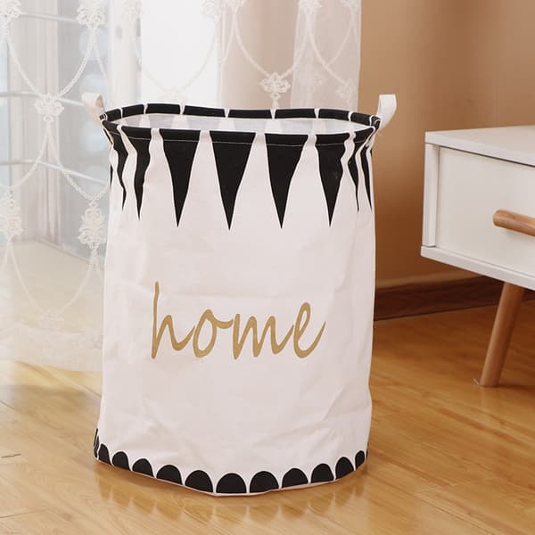 Foldable Basket Waterproof Coating Fabric Storage Basket Kids Baby
